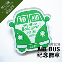 Audiovisual and Illusion in the air around Soda Green 10th Anniversary Tour Commemorative BUS Acrylic Badge