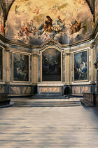 Wedding theme photography background cloth photo studio photo background paper indoor background palace interior oil painting background 1988