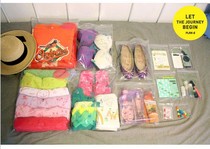 Travel self-sealing zipper bag clothing bag plastic transparent waterproof travel storage bag glove bag 16 pieces