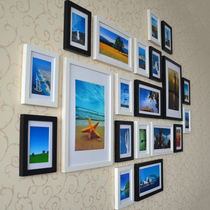 Super air thickened 20 frame solid wood photo frame wall photo wall creative frame combination set