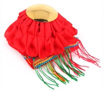 Worshiping sacrifices to the red ball Festival Buddhas niche Red Ball flower ball