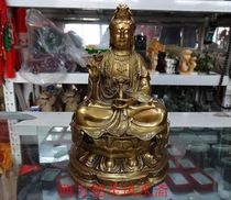 Bronze statue of Guanyin Guanyin Bodhisattva Guanyin bronze statue of Guanyin like a pendulum and a blessing for the blessing of the familys home ornament