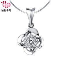 Zbird diamond bird-18K gold diamond pendant womens simple diamond necklace single diamond-spoil you