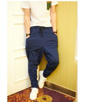 New Fall Men Pure Cotton Fashion Harlen Pants Cotton Mens Grous Leisure Small Pants Cross