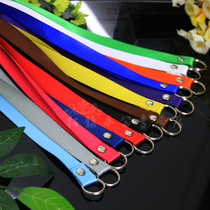 Work permit lanyard ID card sling chest card sling custom printable logo ring iron hook 1 5cm