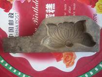 National wooden carving food mould seal pastry rarely see lotus fairy pattern card gift