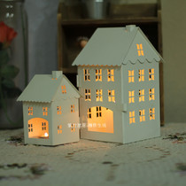 Nordic House Lantern * European Candlestick * Romantic House Valentines Day Gift Iron Candlestick * Childrens Room Soft