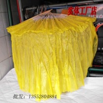 Wholesale yellow dance color fan dance fan simulation silk long fan swing head 44CM about one foot two