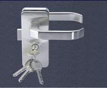 Glass door lock Door lock Glass door handle lock with handle Door lock Single door lock Inside and out linkage Double open