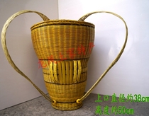 Hunan Xiangxi Longshan Special production of pure handmade bamboo choreographers with special flower back baskets (special class)