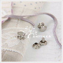 (Forest wholesale)handmade standing double-sided rivets hammer nails hit nails silver 6MM 8MM 100 sets