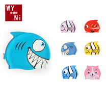 Cartoon waterproof swimming cap Childrens silicone swimming cap gay girl childrens swimming cap