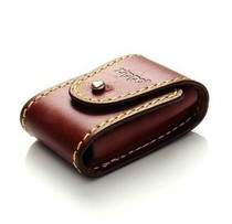 Counter imported ZIPPO lighter accessories new leather leather case Coffee Black