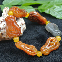 Yunnan Huanglong jade Buddha hand bracelet Jade warm and delicate color pure gift yourself to wear good products