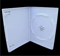 High quality DVD White single double box (rectangular right angle) CD disc box can be inserted