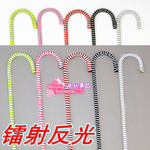 Two-color laser reflective dance crutches table performance jazz dance crutches bar party night belly dance stick