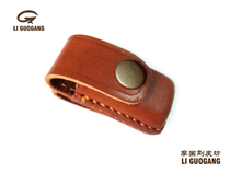  Genuine leather pure leather car key bag car remote control bag remote control cover(Li Guogang leather square)