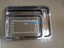 Stainless steel tray Stainless steel square plate Kitchen choice square plate bright square plate