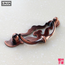 Special sale promotion red bronze European antique cabinet drawer to Chinese simple furniture pastoral pull ring handle