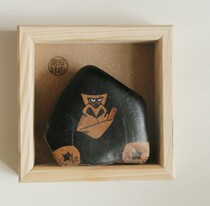 Stone fun tribe creative hand-painted stone painting chimpanzee cool birthday gift ornaments