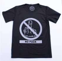 Chthonic skateboard shoe store·Chthonic pseudo-culture no fuck personality T-shirt summer street skateboard drift board