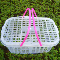  Special wholesale new material 8 kg square bayberry strawberry basket grape basket plastic portable fruit picking basket with lid