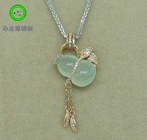(Xing Family Workshop) Emerald Gourd Pendant Personality Customized K Gold Inlaid Section 102037
