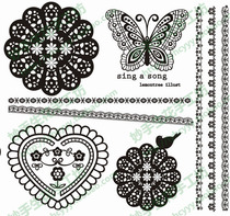 Solid flocking scalding without picking the bottom cloth South Korea Sync cloth with a hot painting 15 * 18CM TH016