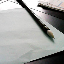 The green sandalwood pure sheep brush with a brush.