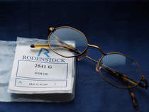 Rodenstock large six-sided retro glasses frame R2541G bronze June tortoise tortoise