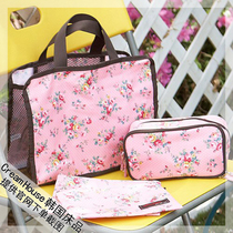 (CreamHouse) Korean bag hot spring bathhouse sauna sauna Hand bag cosmetic bag set