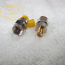SMA to F adapter SMA female external screw inner hole to F male male pin SMA gold plated