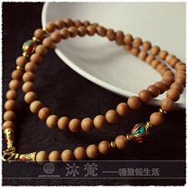 Indian old mountain sandalwood Classic men and women sandalwood Thai necklace