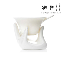 Tea set Tea Cup kung fu tea set Orchid finger jade porcelain tea tray combination set tea leak net tea ceremony accessories