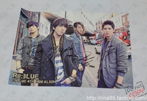 CNBLUE Jung Young and Lee Jung Shin Kang Min Hyuk Lee Jong Hyun autographed Re: BLUE original promotional poster