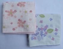 Japanese high quality this years handkeratcher Psoftness and comfortable suction cherry blossom Ziyang Flower side with a towel side cotton yarn