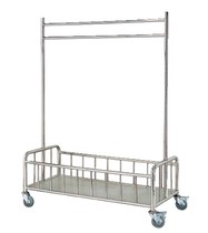 Factory direct sales clothes trolley Stainless steel trolley Stackable hanger trolley Flatbed trolley Luggage trolley