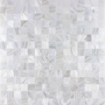 Natural shell mosaic Dense ultra-white kitchen bathroom bar cashier TV background wall mosaic