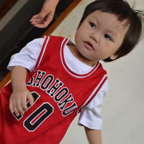 Childrens slam dunk master uniform Childrens basketball suit Xiangbei No 10 Sakuragi Flower Road basketball shirt vest custom-made custom-made custom-made custom-made custom-made custom-made custom-made custom-made