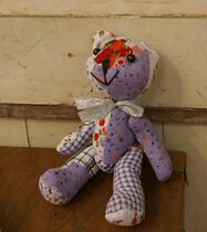  Special offer Handmade doll bear country quilted fabric Mini small teddy bear Single price random hair defect