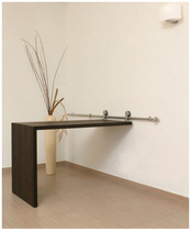 Barn door hanging rail Stainless steel mobile table hanging rail
