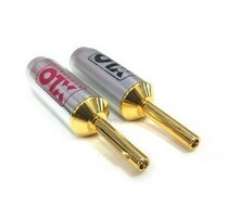 High XLO advanced horn plug fever speaker plug horn fragrant Coke plug pure copper plated 24k gold