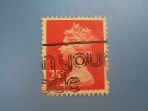 Foreign stamps British Machin series stamps 25p letter sales 1 piece full 18 yuan
