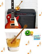Fun shape silicone ice grid guitar and note type fun ice box food grade silicone material ice box