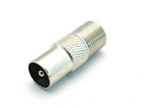 Inch Metric Threaded Head F Female to RF Male Set-top Box Adapter TV Inch Metric F Adapter