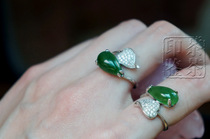 Choose a city to meet one person white head ~ Old Pit Obi 925 sterling silver micro inlay custom