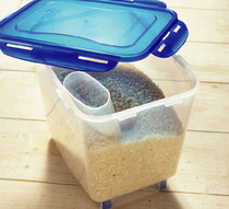 Lotlock plastic rice bucket flour box grain bucket 5KG rice storage box HPL500