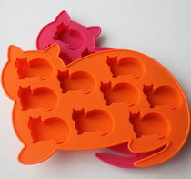 Exit France Food grade Silicone Gel Baking Mold Ice Kitty Cat Ice Cat Cute Cat Cat