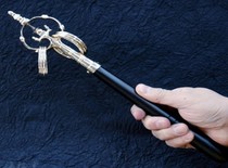 Tang Mi tin cane The highest grade sandalwood handle Shingon Tin cane Esoteric tin cane Japanese tin cane Sandalwood handle