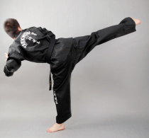  Black ITF style Taekwondo suit Taekwondo costume Taekwondo taekwondo coach suit Teacher training suit performance